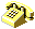 a small picture of a yellow phone.